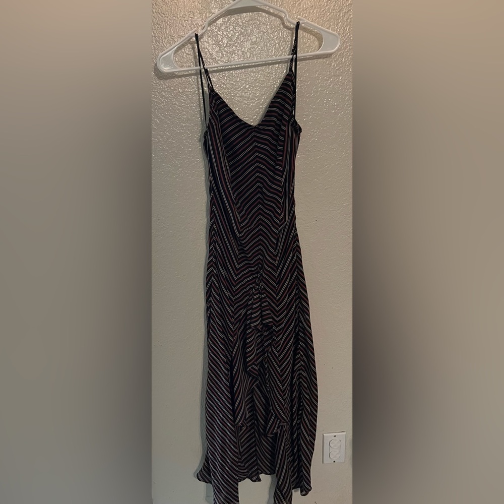 Ruffles Striped Maxi Dress